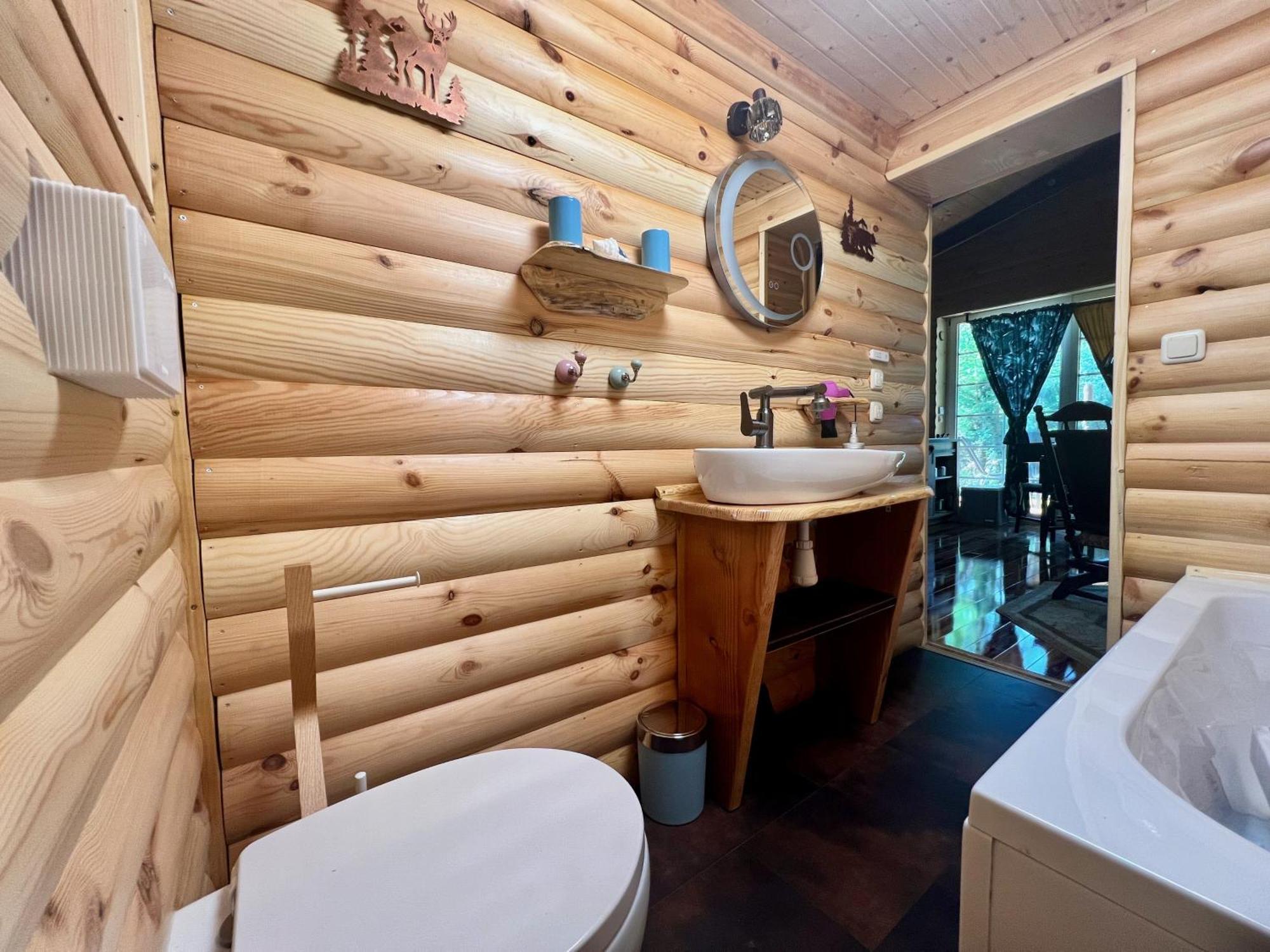 Holzhaus Baerenhoehle Am Wald Und See Neuruppin Eksteriør bilde